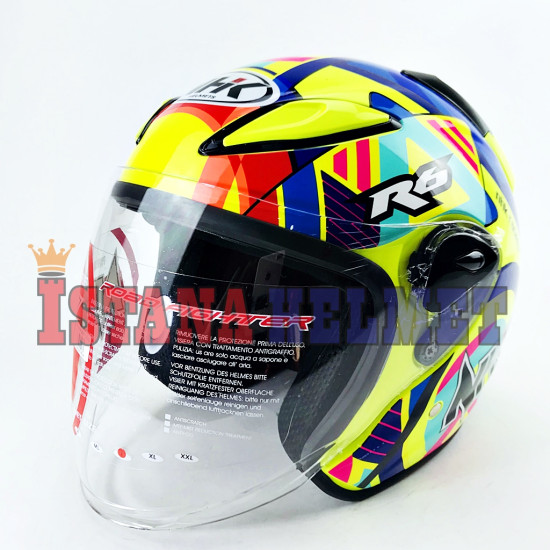 Helm nhk half face hot sale motif